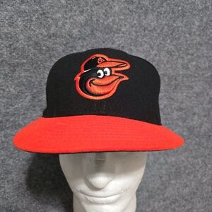 Baltimore Orioles New Era 59FIFTY Authentic Road Fitted Hat - 7 1/8 - NWOT